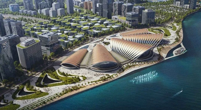 Représentation du théâtre au bord de l'eau dans la zone centrale de la zone urbaine de Can Gio. (Photo avec l'aimable autorisation du Comité populaire du district de Can Gio)