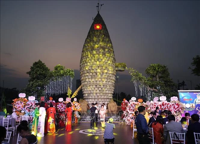 La tour Thân Nông à Bac Ninh reconnue comme un record du monde. Photo : VNA