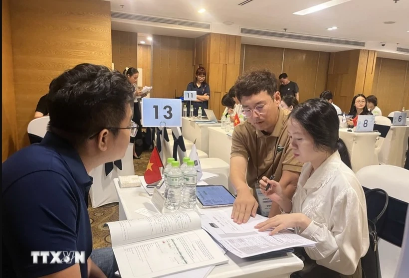 Les entreprises vietnamiennes et sud-coréennes recherchent des opportunités de coopération lors du programme organisé à Ho Chi Minh-Ville du 15 au 17 octobre. (Photo : VNA)