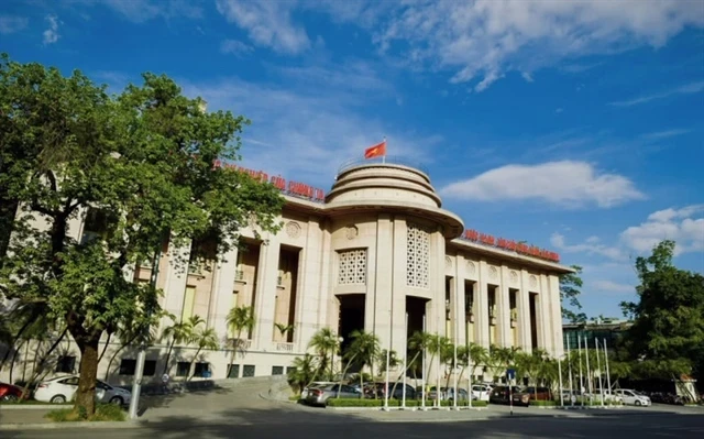 Siège de la Banque d'État du Vietnam à Hanoi. Photo : VNA