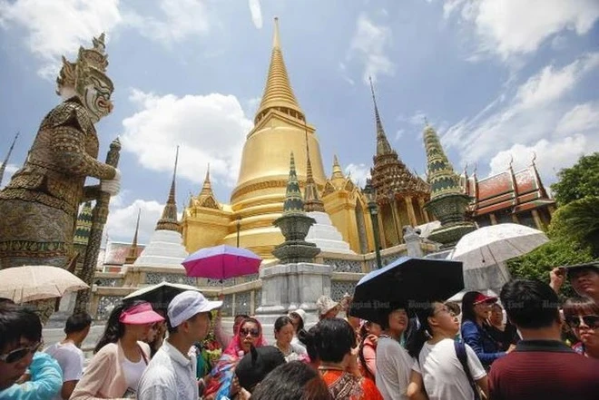 在泰国旅游的中国游客。图自曼谷邮报