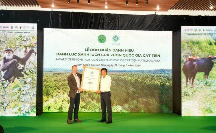 Le parc national de Cat Tien rejoint officiellement la Liste verte de l'UICN. Photo: WWF