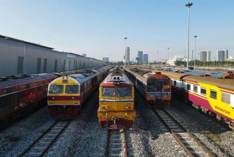 Une nouvelle ligne ferroviaire international reliant Bangkok et Vientiane débutera le 19 juillet. Photo: bangkokpost.com