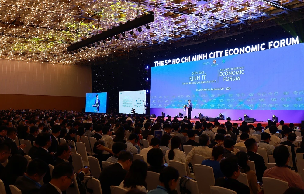 Panorama du Forum économique de Ho Chi Minh-Ville 2024. Photo: VNA