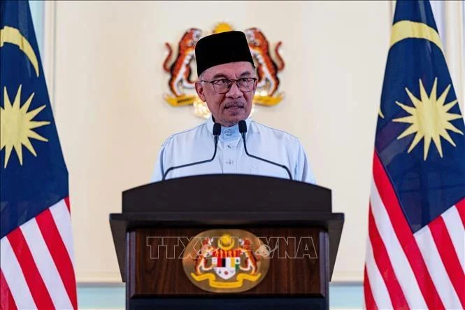 马来西亚总理安瓦尔·易卜拉欣。图自越通社