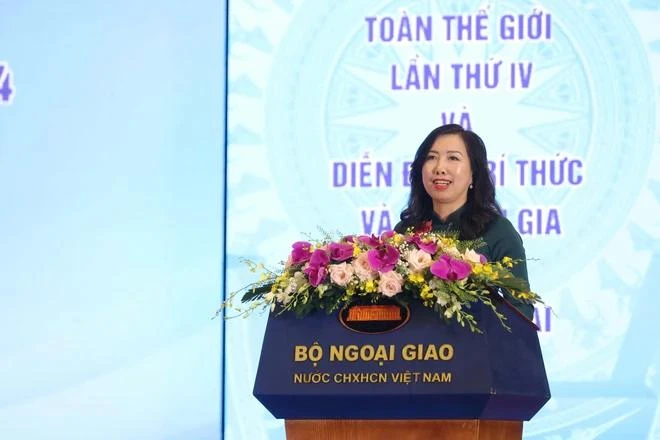 越南外交部副部长、海外越南人国家委员会主任黎氏秋姮。图自vietnam+