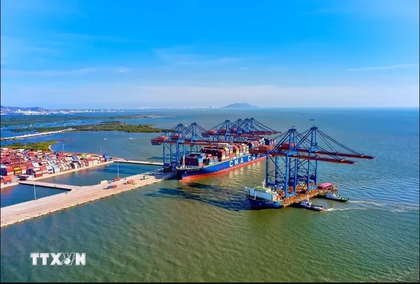 Gemalink, is the largest deep-sea container port in the southern province of Ba Ria-Vung Tau's Cai Mep - Thi Vai seaport complex. (Photo: VNA)