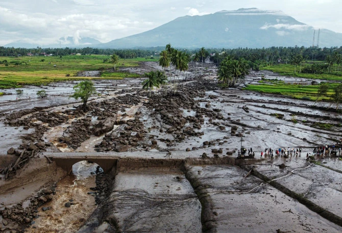 A drone view shows an area affected by heavy rain brought flash floods and landslides in Tanah Datar, West Sumatra province, Indonesia, on May 12, 2024. (Photo: Reuters) 