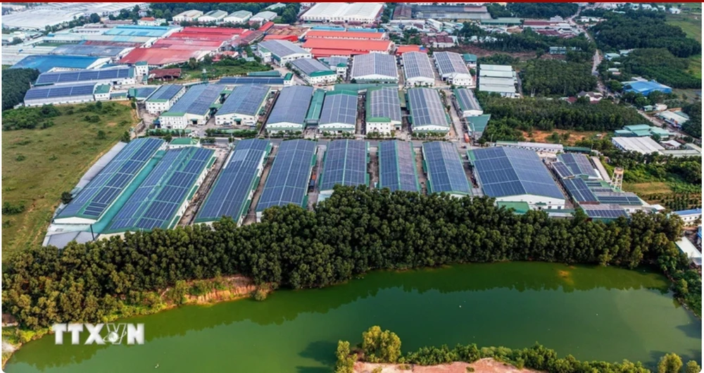 Industrial storehouses and workshops in Tan Uyen city in the southern province of Binh Duong. (Photo: VNA)