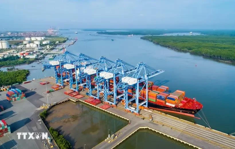 Cai Mep-Thi Vai port is a factor that helps Ba Ria-Vung Tau province attract FDI. (Photo: VNA)