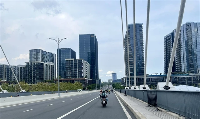 New developments in the Thu Thiem urban area in HCM City. (Photo: VNA)