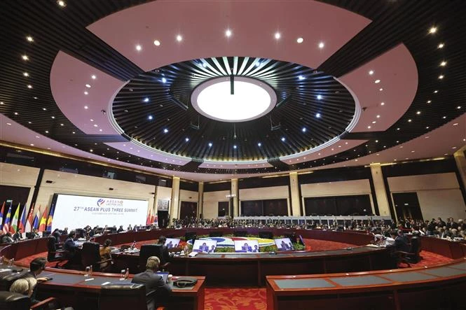 An ASEAN summit takes place in Vientiane, Laos on October 10. (Photo: Kyodo/VNA)