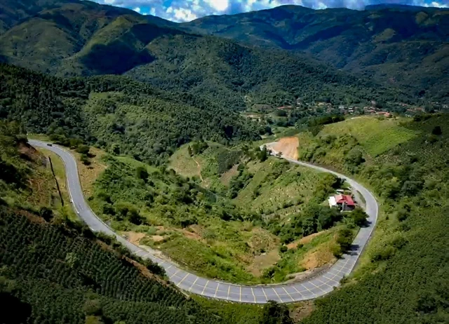 Pha Din Pass, the starting point of the cannon-pulling journey into the battlefield. (Photo: VNA)