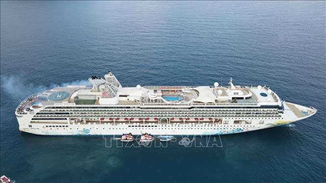 Int'l cruise ship brings over 2,000 tourists to Vung Tau (Photo: VNA)