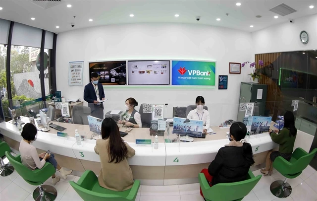 A VPBank office in Hanoi. VPBank is among major private banks that have reduced interest rates and offered prefential loan packages for customers affected by Typhoon Yagi. (Photo: VNA)