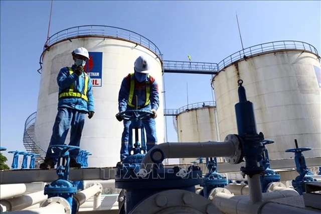 A petroleum storage system of PVOil in Thai Binh Province. (Photo: VNA)