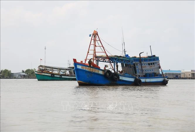 All fishing vessels of Mekong Delta province of Kien Giang' are equipped with vessel monitoring system. (Photo: VNA)