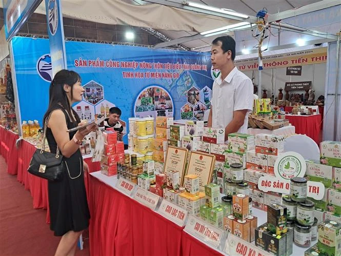 Outstanding industrial products of northern rural areas are displayed at the fair (Photo: VNA)