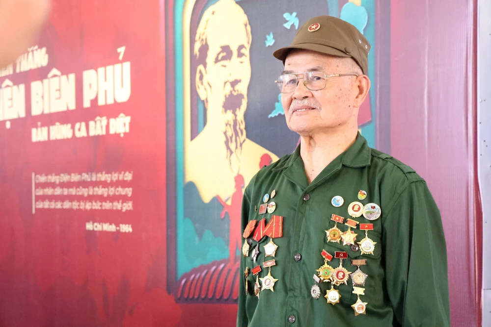 War veteran Bui Kim Dieu (Photo: VietnamPlus)