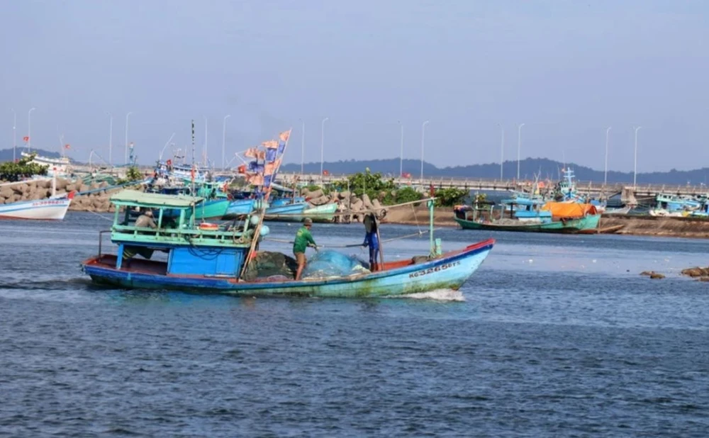 自2022年8月至今，巴地头顿省未发生渔船在外国海域非法捕捞行为。图自越通社