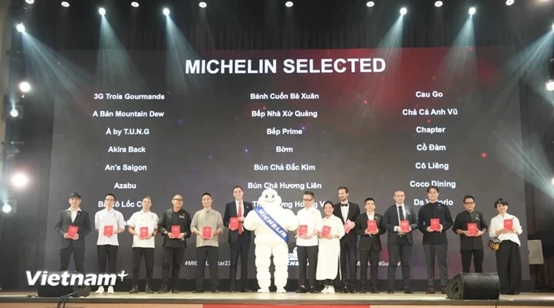 Productos vietnamitas honrados por la Guía MICHELIN en junio de 2023. (Foto: VNA) 