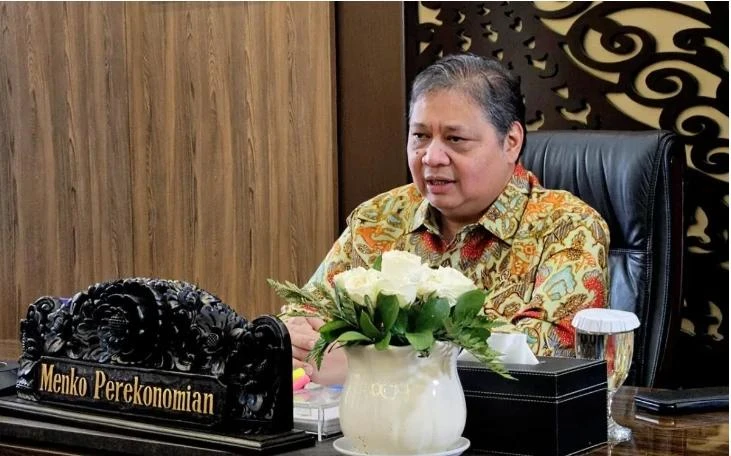 El ministro coordinador de Asuntos Económicos de Indonesia, Airlangga Hartarto (Fuente: ANTARA)