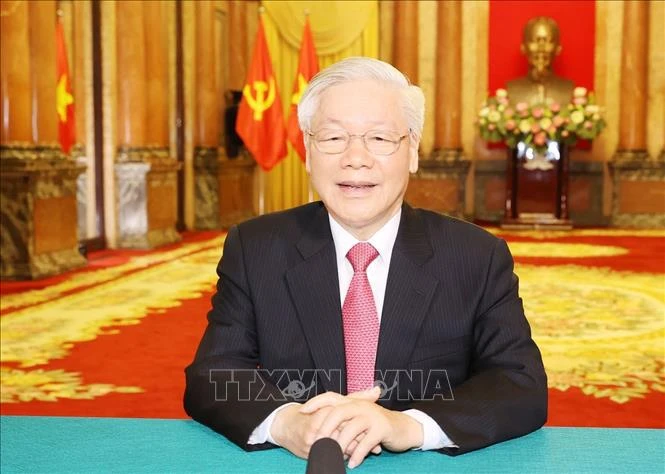 El secretario general del Partido Comunista de Vietnam, Nguyen Phu Trong. (Fuente: VNA)