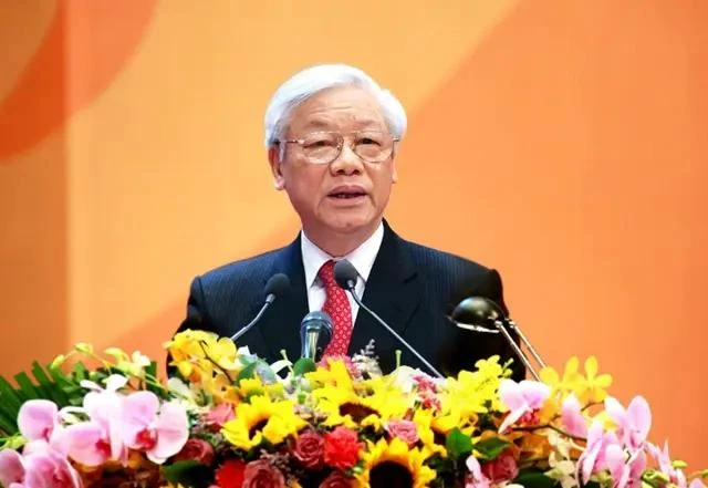 El secretario general del Partido Comunista de Vietnam, Nguyen Phu Trong, en un evento. (Funete: VNA)