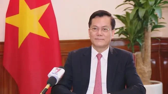 El viceministro de Relaciones Exteriores y presidente de la Comisión Nacional de Vietnam para la UNESCO, Ha Kim Ngoc. (Fuente: VNA)