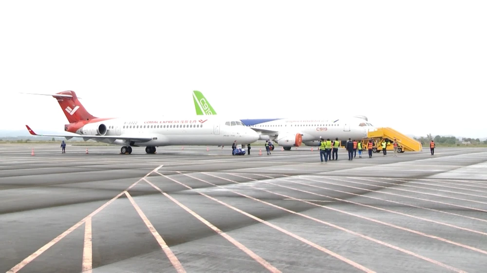 En el aeropuerto de Van Don. (Fuente: baoquangninh.vn)