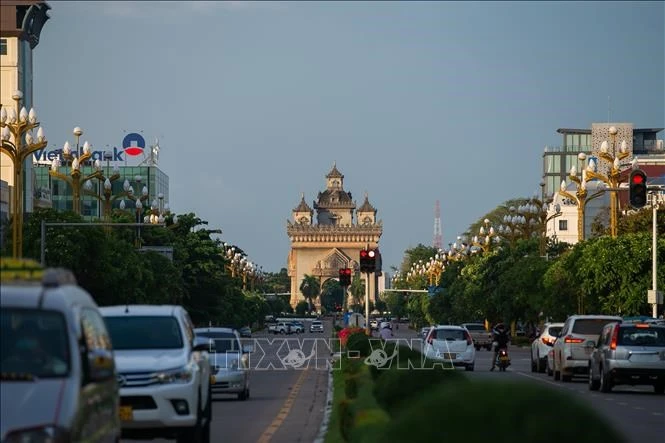 老挝万象市。图自越通社