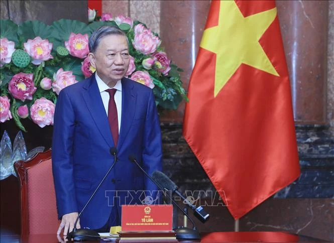 Le secrétaire général du Comité central du PCV et président vietnamien, To Lam. Photo: VNA