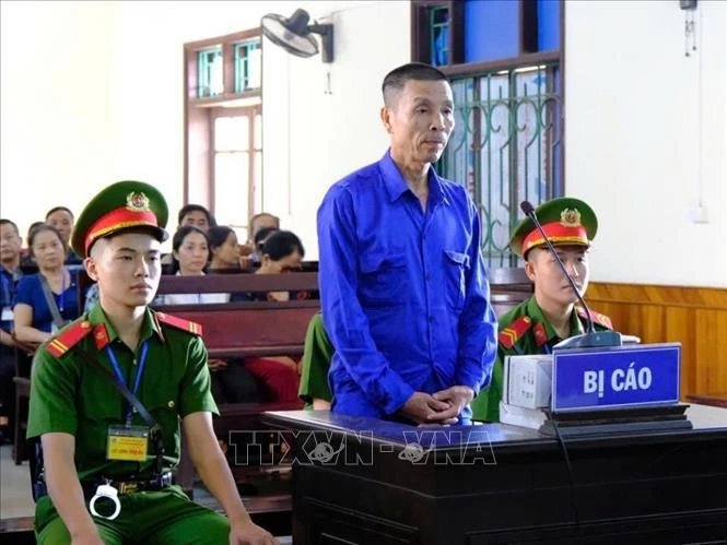 Phan Dinh Sang lors du procès. Photo: VNA