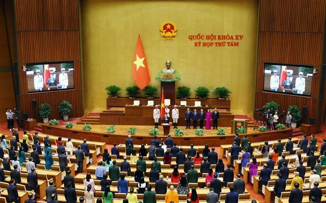 Le président Luong Cuong prête serment 