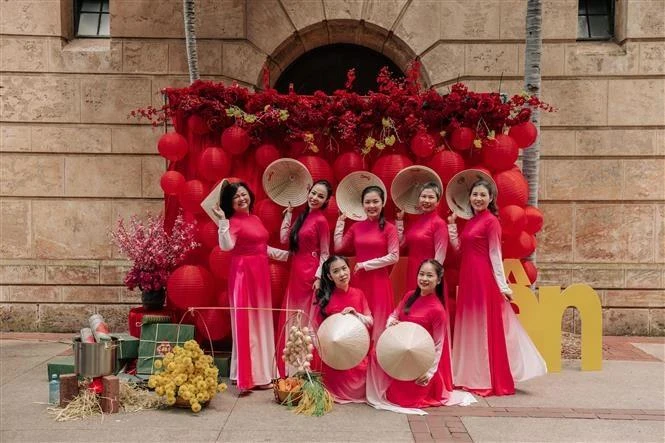 Une performance artistique lors de l'événement. Photo : VNA