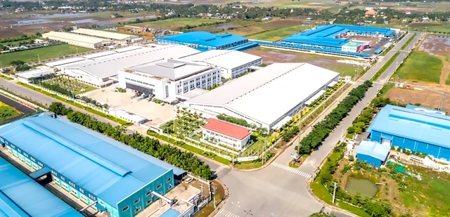 Hoa Binh Industrial Park in Long An province. (Photo courtesy of hbip.vn)