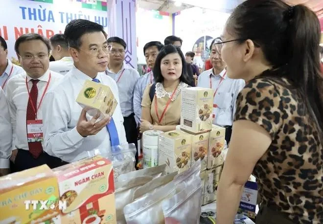 Visitors at the event showcasing the quintessence of craft villages and regional specialties 2024 in HCM City. (Photo: VNA)