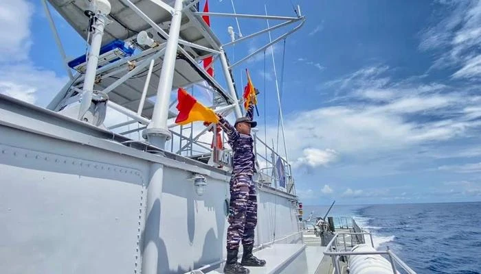 印尼KRI Kakap-811号船舰艇参加巡逻。图自Indonesia Defense