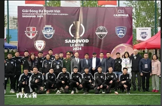 Football tournament for Vietnamese in Russia kicks off (Photo: VNA)