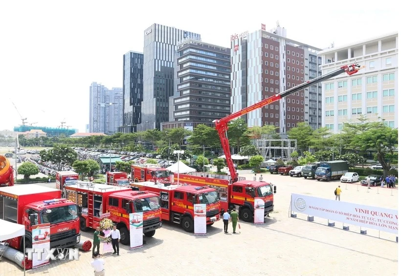 International exhibition on fire safety, rescue opens in HCM City (Photo: VNA)