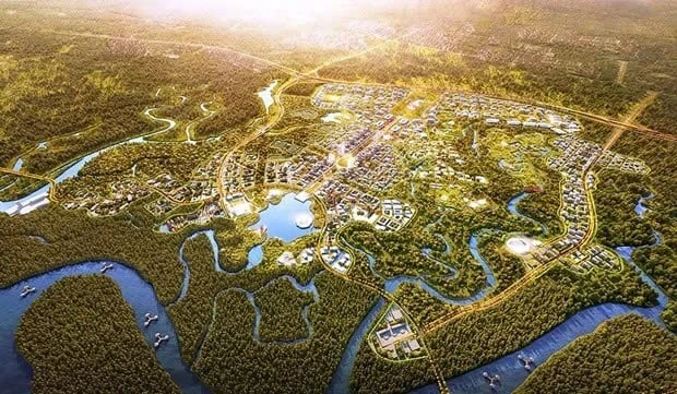 Nusantara - the new capital city of Indonesia. (Photo courtesy of futuresoutheastasia.com)