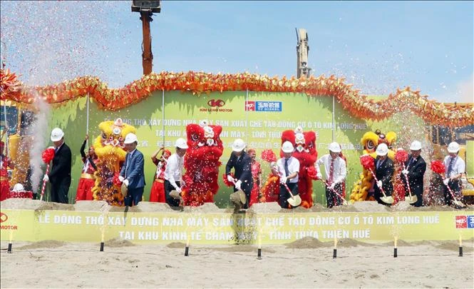 Ground broken for massive automotive engine plant in Thua Thien-Hue (Photo: VNA)