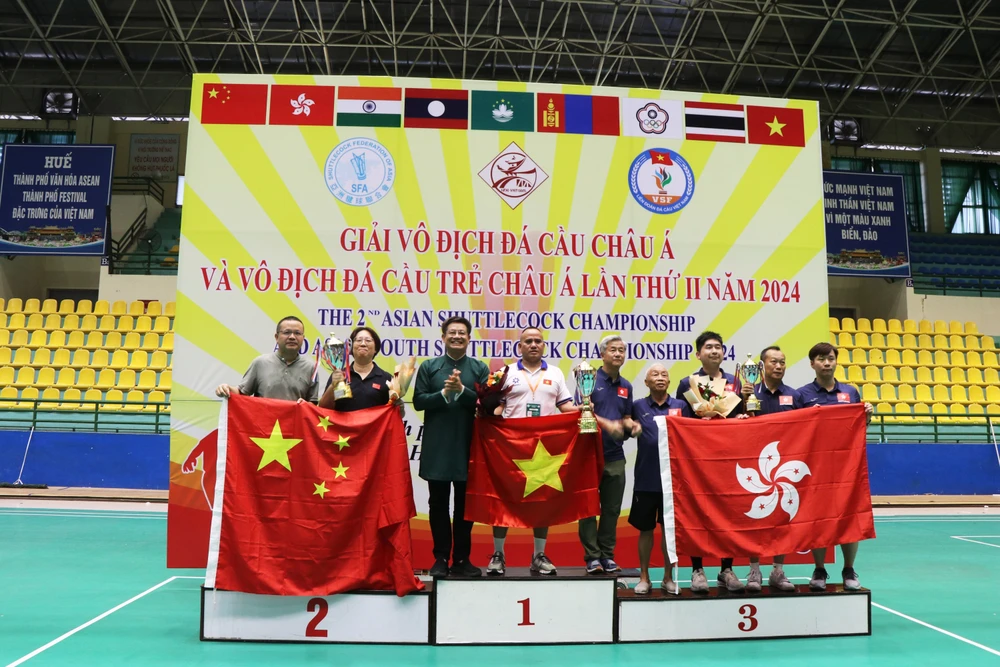 Vietnam top at the 2024 Asian shuttlecock championships (Photo: VNA)