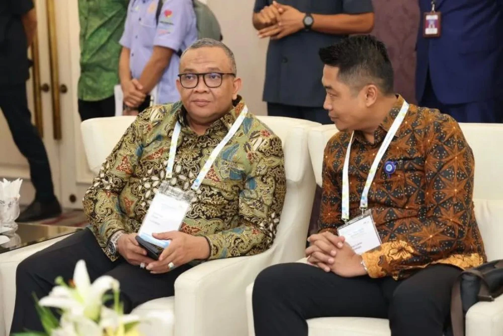 Indonesian's Deputy Minister of Manpower, Afriansyah Noor (left), at the 'Social Security for Self-Employed and Platform Workers' seminar in Kuala Lumpur, Malaysia, August 27. (Photo: en.antaranews.com) 