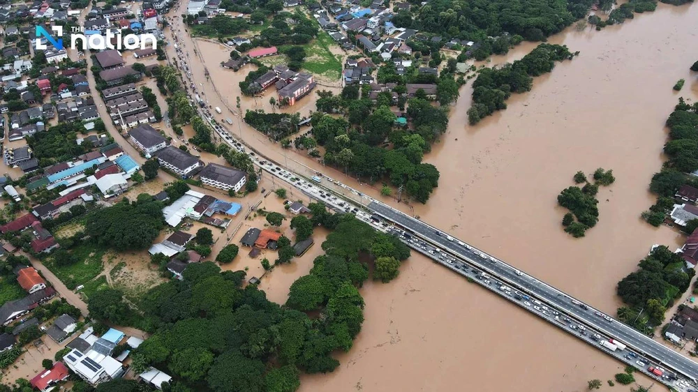 Damage from flooding to the Thai economy can reach 811 million USD (Photo: nationthailand.com)