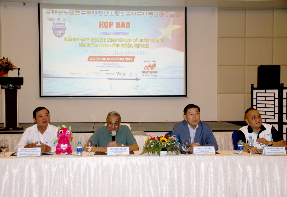 Binh Thuan hosts the 76th World Championship 3-Cushion Carom from September 25-29. (Photo: VNA)