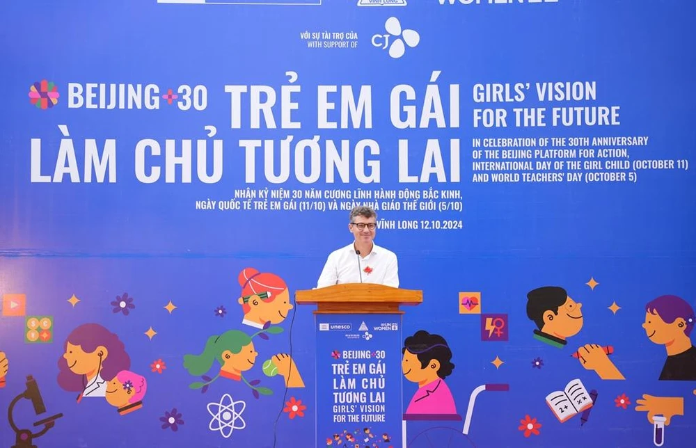 Vietnam enhances awareness of gender equality and girls’ rights (Photo: VNA)