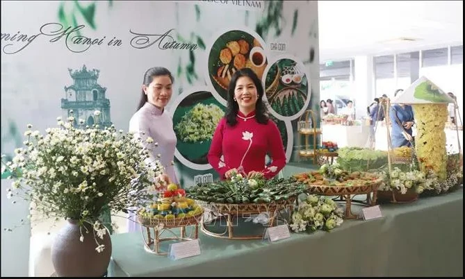 Vietnamese booth at the event (Photo: VNA)