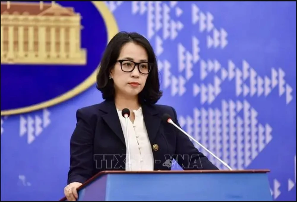 Spokeswoman of the Ministry of Foreign Affairs (MOFA) Pham Thu Hang (Photo: VNA)