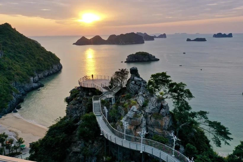 Part of Cat Ba Island (Photo: VietnamPlus)